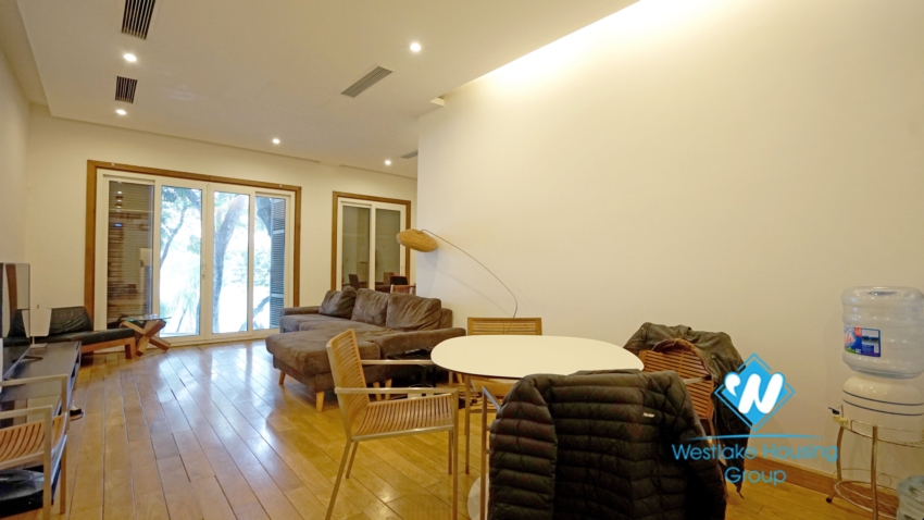 Two bedroom duplex apartment for rent with Hoan Kiem lake view